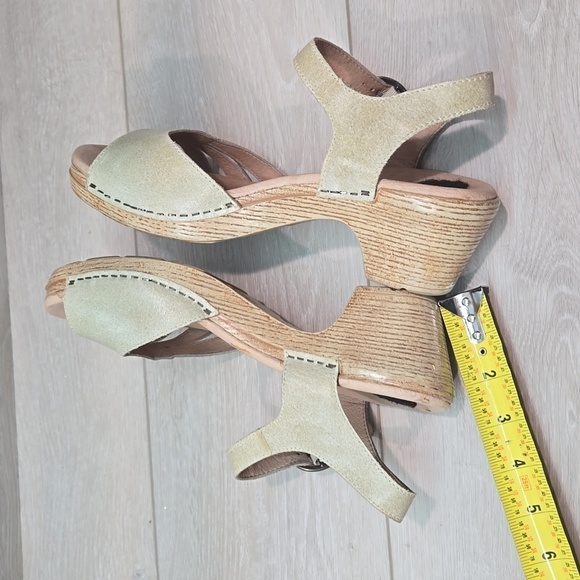 Dansko Women Marlow Oyster washed Ankle Leather Heels Sandals shoes sz 39/8.5-9 - Picture 10 of 15